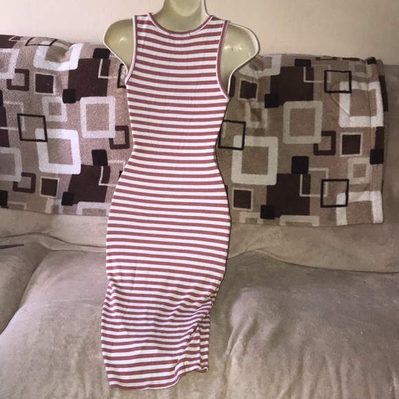 Active USA medium for fitting stretchy striped dress 💕 - Picture 4 of 6